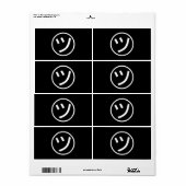 ㋡ Tsu Kana Katakana Smiling Emoji/Emoticon Etiket (Full Sheet)