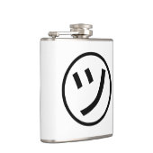 ㋡ Tsu Kana Katakana Smiling Emoji/Emoticon Heupfles (Rechts)