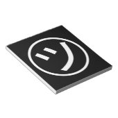 ㋡ Tsu Kana Katakana Smiling Emoji/Emoticon Notitieblok (Schuin)
