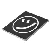 ㋡ Tsu Kana Katakana Smiling Emoji/Emoticon Notitieblok (Linkerzijde)