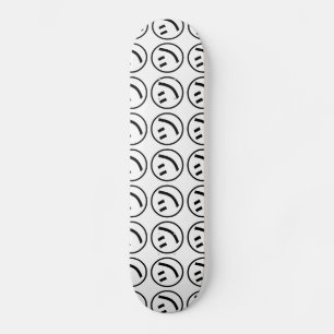 ㋡ Tsu Kana Katakana Smiling Emoji/Emoticon Persoonlijk Skateboard