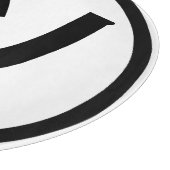 ㋡ Tsu Kana Katakana Smiling Emoji/Emoticon Snijplank (Hoek)