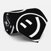 ㋡ Tsu Kana Katakana Smiling Emoji/Emoticon Stropdas (Opgerold)