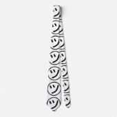 ㋡ Tsu Kana Katakana Smiling Emoji/Emoticon Stropdas (Voorkant)