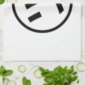 ㋡ Tsu Kana Katakana Smiling Emoji/Emoticon Theedoek (Gevouwen)