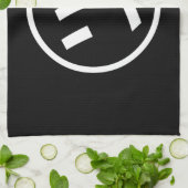 ㋡ Tsu Kana Katakana Smiling Emoji/Emoticon Theedoek (Gevouwen)