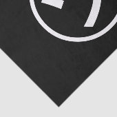 ㋡ Tsu Kana Katakana Smiling Emoji/Emoticon Tissuepapier (Detail)