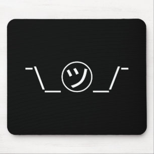 Tsu Kana Schouderophalen Emoticon ¯\_㋡_/¯ Japanse  Muismat