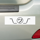 Tsu Kana Shrug Emoticon - piobe\_ ㋡_/ Japanse Kaom Bumpersticker (Op auto)
