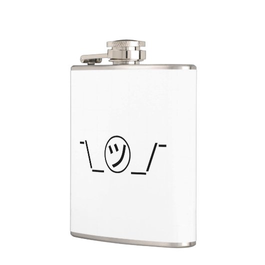 Tsu Kana Shrug Emoticon - piobe\_ ㋡_/ Japanse Kaom Heupfles (Links)