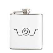 Tsu Kana Shrug Emoticon - piobe\_ ㋡_/ Japanse Kaom Heupfles (Voorkant)