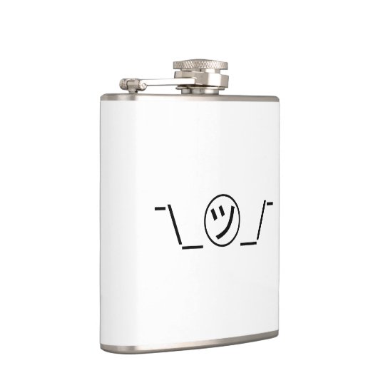 Tsu Kana Shrug Emoticon - piobe\_ ㋡_/ Japanse Kaom Heupfles (Rechts)