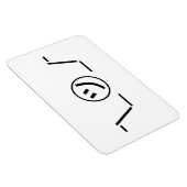 Tsu Kana Shrug Emoticon - piobe\_ ㋡_/ Japanse Kaom Magneet (Rechterzijde)