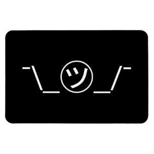 Tsu Kana Shrug Emoticon - piobe\_ ㋡_/ Japanse Kaom Magneet