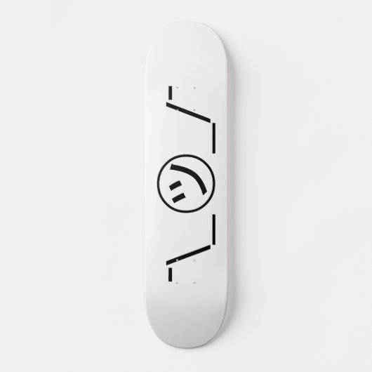 Tsu Kana Shrug Emoticon - piobe\_ ㋡_/ Japanse Kaom Persoonlijk Skateboard (Voorkant)