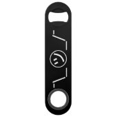 Tsu Kana Shrug Emoticon - piobe\_ ㋡_/ Japanse Kaom Speed Flessenopener (Voorkant)