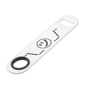 Tsu Kana Shrug Emoticon - piobe\_ ㋡_/ Japanse Kaom Speed Flessenopener (Achterkant Gekanteld)