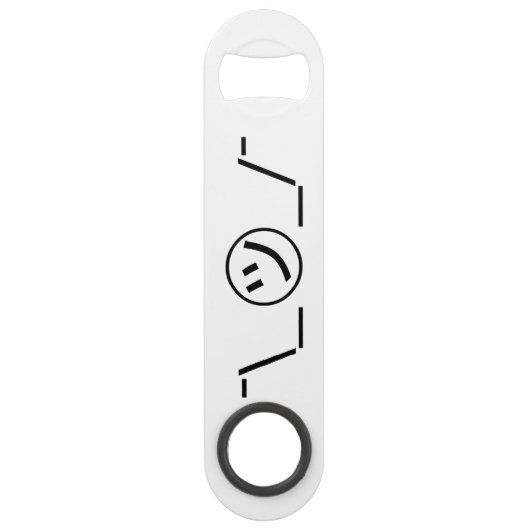 Tsu Kana Shrug Emoticon - piobe\_ ㋡_/ Japanse Kaom Speed Flessenopener (Voorkant)