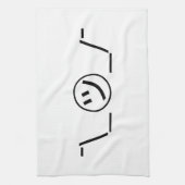 Tsu Kana Shrug Emoticon - piobe\_ ㋡_/ Japanse Kaom Theedoek (Verticaal)