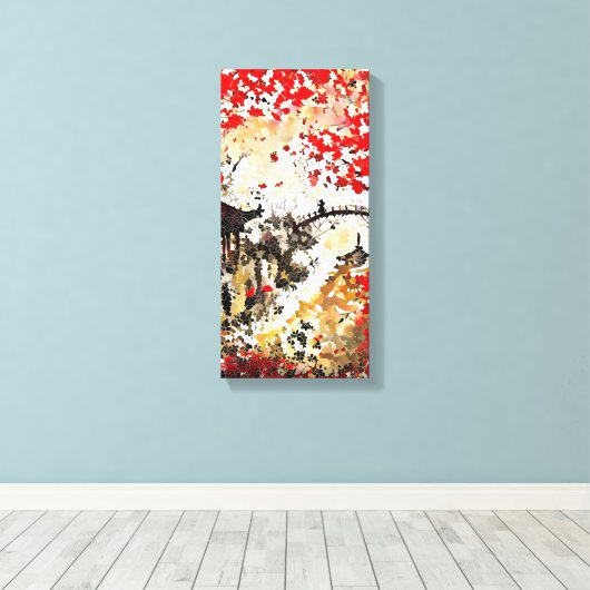 Tsubaki Hashi van NFT Artisans Canvas Afdruk (Insitu (Houten vloer))