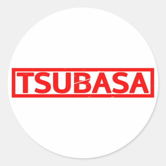 Tsubasa Stamp Ronde Sticker (Voorkant)