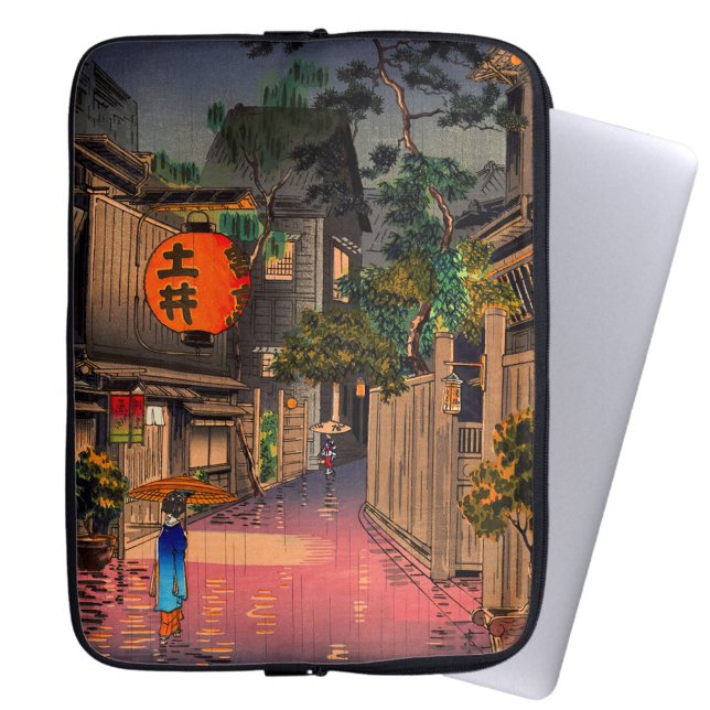 Tsuchiya Koitsu - Avond in Ushigome Laptop Sleeve (Creator heeft geüpload)