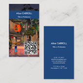 Tsuchiya Koitsu avond in Ushigome - QR-code Visitekaartje (Voorkant / Achterkant)