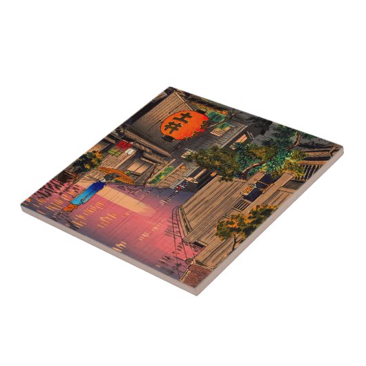 Tsuchiya Koitsu - Avond in Ushigome Tegeltje (Zijkant)