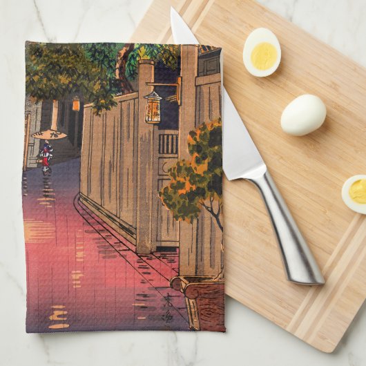 Tsuchiya Koitsu - Avond in Ushigome Theedoek (Quarter Fold)