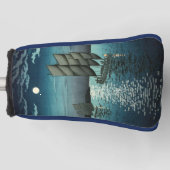 Tsuchiya Koitsu - Boten bij Shinagawa, Nacht Golfheadcover (Voorkant)
