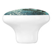 Tsuchiya Koitsu - Boten bij Shinagawa, Nacht Keramische Knop (Zijkant)