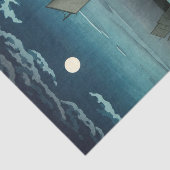 Tsuchiya Koitsu - Boten bij Shinagawa, Nacht Tissuepapier (Detail)