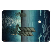 Tsuchiya Koitsu - Botens bij Shinagawa, 's nachts Magneet (Horizontaal)