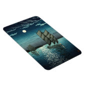 Tsuchiya Koitsu - Botens bij Shinagawa, 's nachts Magneet (Rechterzijde)