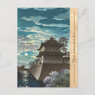 Tsuchiya Koitsu, Castle night scenery van Kyoto Ni Briefkaart