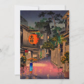 Tsuchiya Koitsu - Evening in Ushigome Bedankkaart (Voorkant)