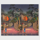 Tsuchiya Koitsu - Evening in Ushigome Cadeaupapier (Vlak)