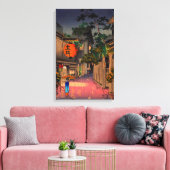 Tsuchiya Koitsu - Evening in Ushigome Canvas Afdruk (Insitu (Woonkamer))