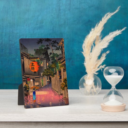 Tsuchiya Koitsu - Evening in Ushigome Fotoplaat (Zijkant)