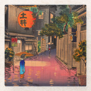 Tsuchiya Koitsu - Evening in Ushigome Glazen Onderzetter