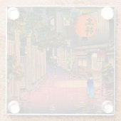 Tsuchiya Koitsu - Evening in Ushigome Glazen Onderzetter (Achterkant)