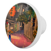 Tsuchiya Koitsu - Evening in Ushigome Keramische Knop (Rechts)