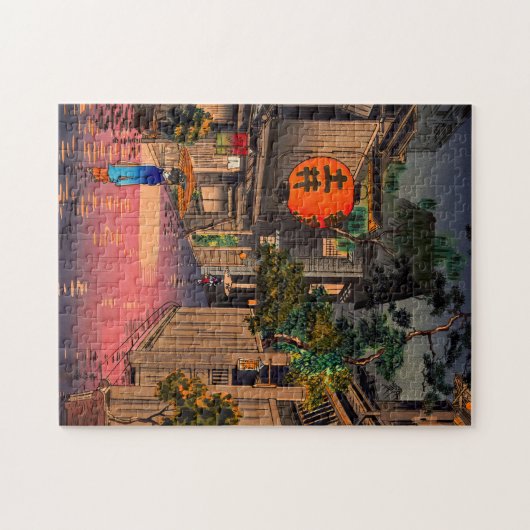 Tsuchiya Koitsu - Evening in Ushigome Legpuzzel (Horizontaal)