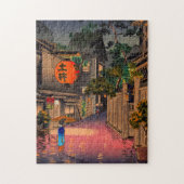 Tsuchiya Koitsu - Evening in Ushigome Legpuzzel (Verticaal)