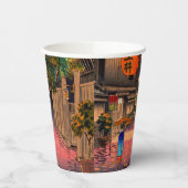 Tsuchiya Koitsu - Evening in Ushigome Papieren Bekers (Links)