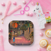 Tsuchiya Koitsu - Evening in Ushigome Papieren Bordje (Feest)