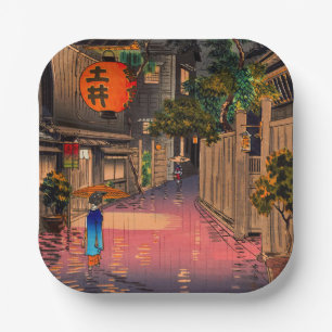 Tsuchiya Koitsu - Evening in Ushigome Papieren Bordje