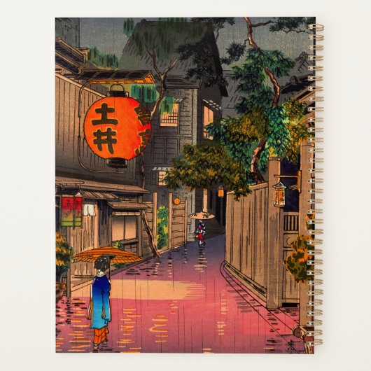 Tsuchiya Koitsu - Evening in Ushigome Planner (Achterkant)