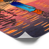 Tsuchiya Koitsu - Evening in Ushigome Poster (Hoek)