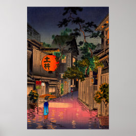 Tsuchiya Koitsu - Evening in Ushigome Poster